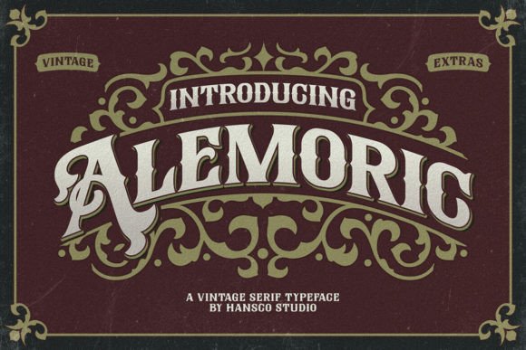 Alemoric: A Vintage Blackletter Font for Distinctive Web Design