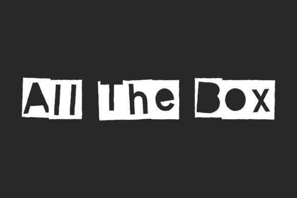 All the Box: A Playful Display Font for Distinctive Web Headlines