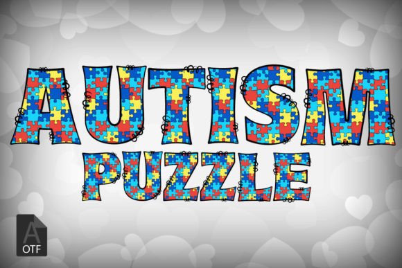 Autism Puzzle: A Vibrant Display Font for Memorable Branding