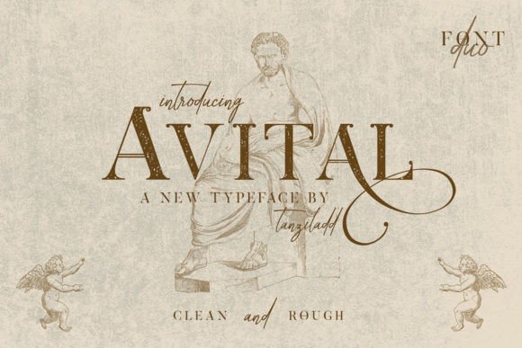 Avital: A Retro Serif Font for Timeless Brand Identity