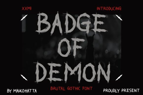 Badge of Demon Font: A Blackletter That Commands Attention