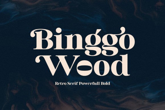 Binggo Wood: A Serif Font That Elevates Your Brand