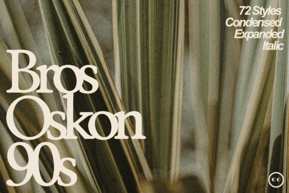 Bros Oskon 90s: A Serif Font That Anchors Retro Charm in Modern Web Design