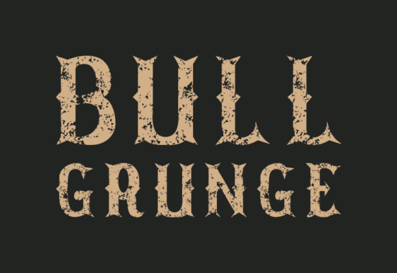 Bull Grunge: A Clean Retro Sans Serif Font for Digital Branding