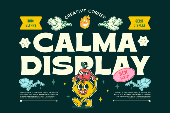 Calma: A Bold, Playful Serif Display Font