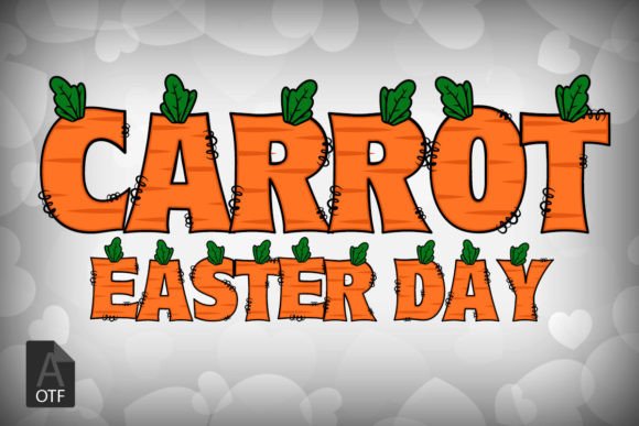 Carrot Easter Day: A Vibrant Display Font for Brand Joy