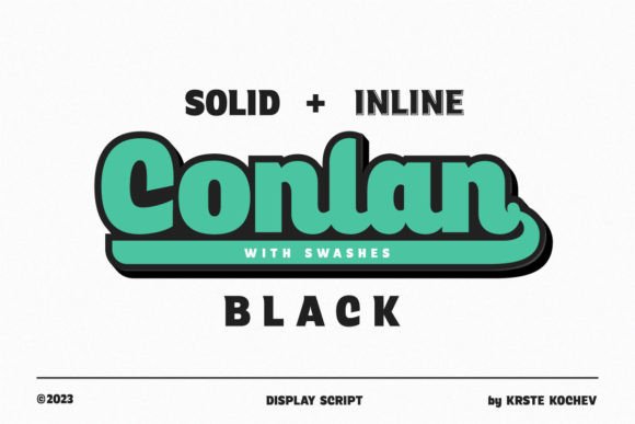 Conlan Black: A Bold Script Typeface for Digital Brand Impact