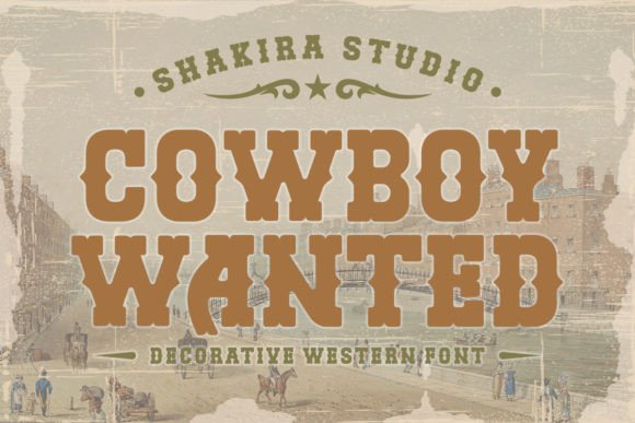 Cowboy Wanted: A Western Retro Serif Font That Delivers
