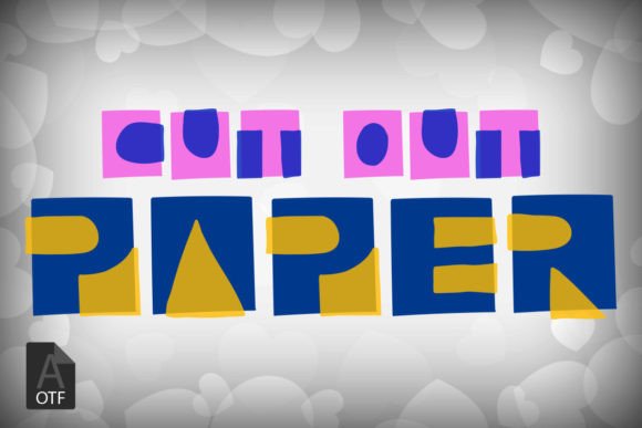 Cut out Paper: A Vibrant Display Font for Playful Branding
