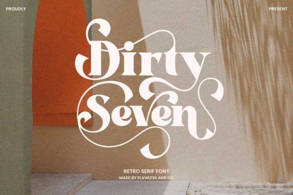 Dirty Seven: A Retro Serif Font That Anchors Editorial Mood