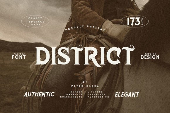 District: A Vintage Serif Typeface with Quiet Confidence