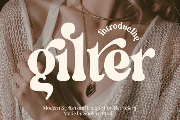 Gilter: A Modern Serif Font for Editorial Design