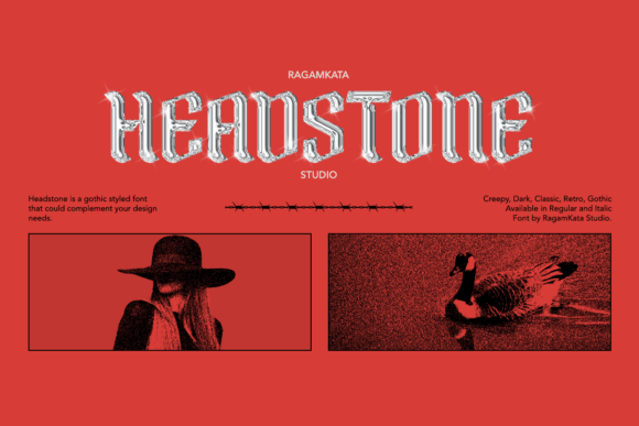 Headstone: A Refined Blackletter Typeface for Digital Branding