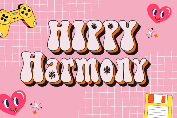 Hippy Harmony: A Decorative Font That Feels Like Summer in Your Designs
