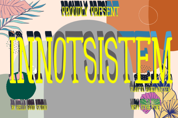 Innotsistem Vol 1: A Playfully Nostalgic Serif Font for Retro Branding