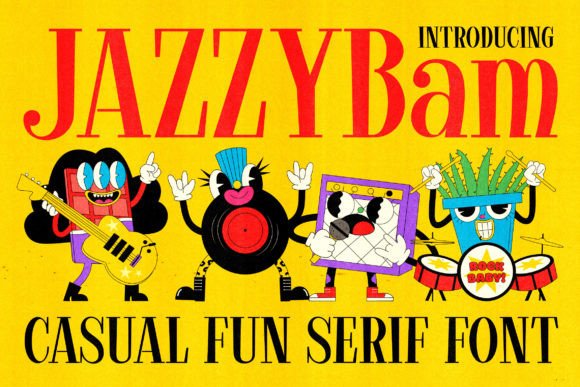 Jazzybam: A Retro Serif Font That Pops in Campaign Visuals