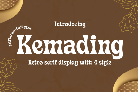 Kemading: A Retro Serif Font with Warm Editorial Charm