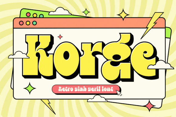 Korge: A Bold Retro Slab Serif for Real Branding Work