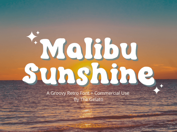 Malibu Sunshine: A Retro Script Font That Lifts Your Brand
