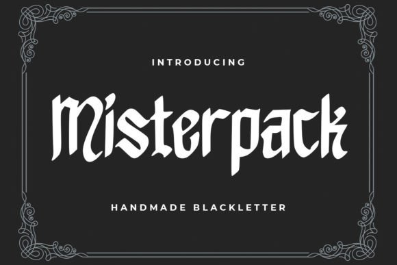 Misterpack: A Bold Blackletter Font for Impactful Web Headlines