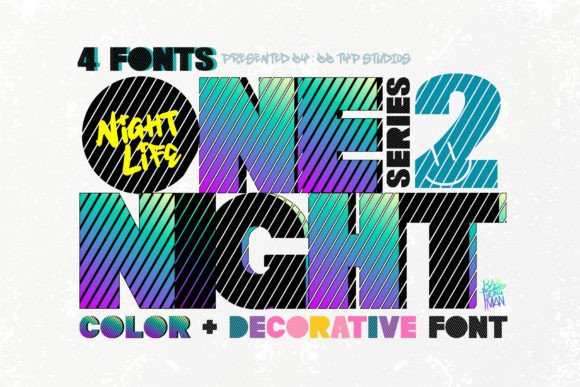 One Night 2: A Retro Color Font That Lifts Hero Text Without Sacrificing Clarity