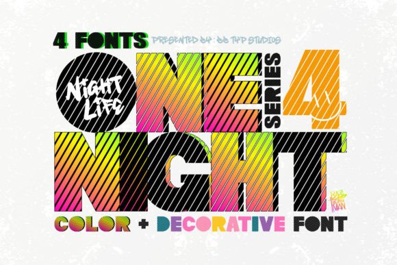 One Night 4: A Color Font That Anchors Editorial Mood