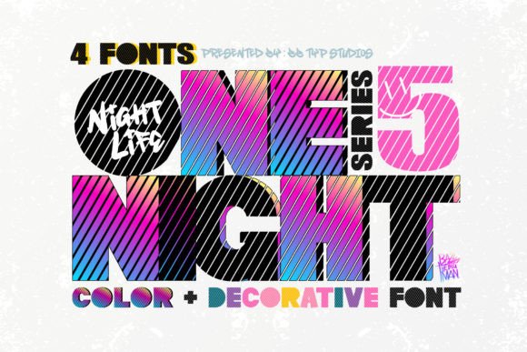 One Night 5: A Retro Color Font That Delivers Campaign Impact
