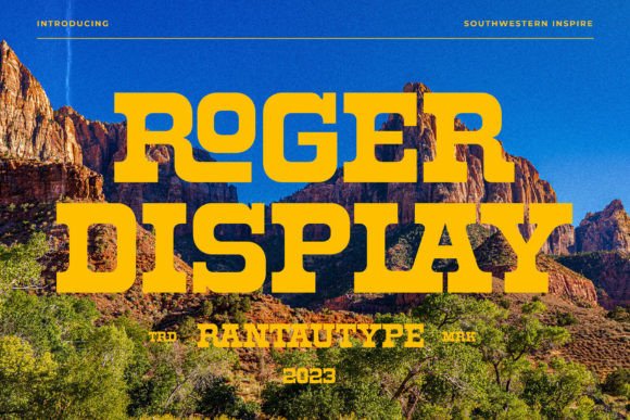 Roger Display: A Serif Font That Feels Like Sunlight Through Adobe Brick