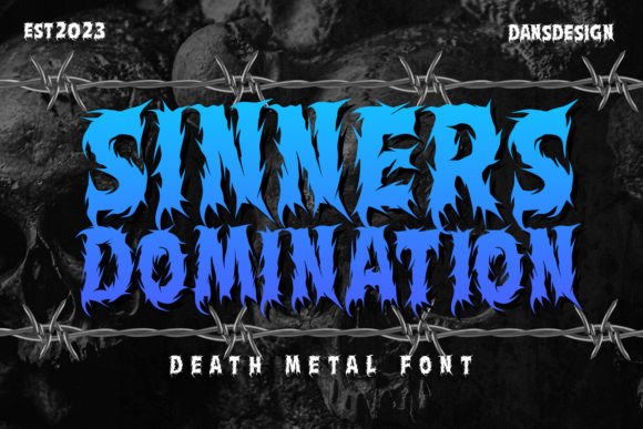 Sinners Domination: A Blackletter Font for Editorial Impact