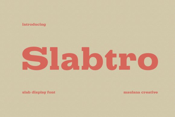 Slabtro: A Retro Slab Serif Font That Pops on Every Screen