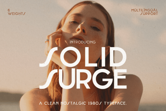 Solid Surge: A Retro Sans Serif Font That Builds Brand Trust