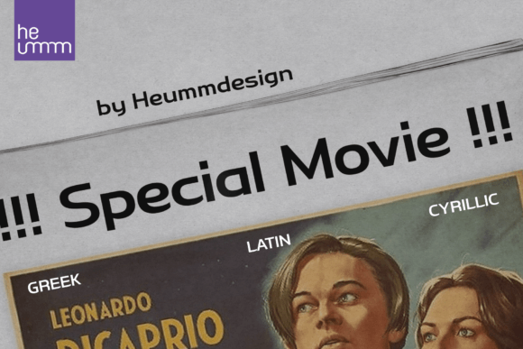 Special Movie: A Retro Square Typeface That Grabs Attention