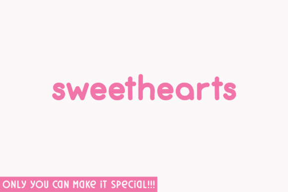 Sweethearts Font: A Playfully Nostalgic Display Typeface for Digital Brands