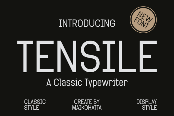 Tensile: A Thoughtful Display Font for Editorial Calm