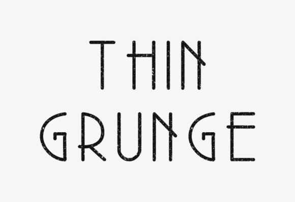 Thin Grunge: A Clean Retro Serif for Handmade Brands