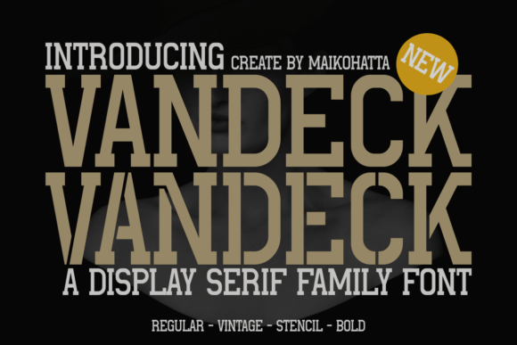 Vandeck: A Display Serif Font That Adds Quiet Confidence to Branding