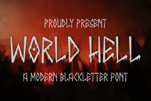 World Hell Font: Bold Blackletter for Handmade Brands